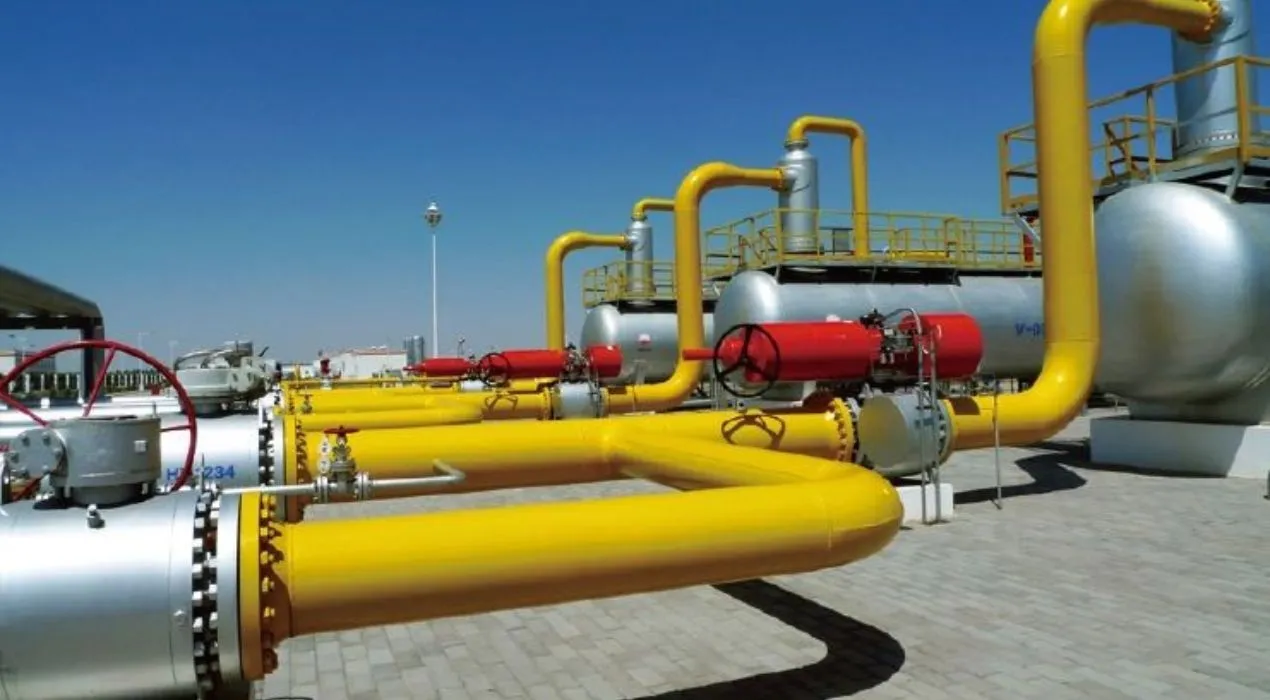 تمديد شبكات الغاز الأرضية